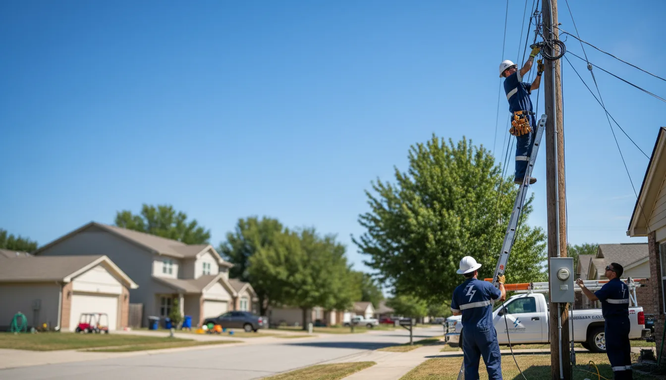 Residential electrician providing installation services in Howell, UT